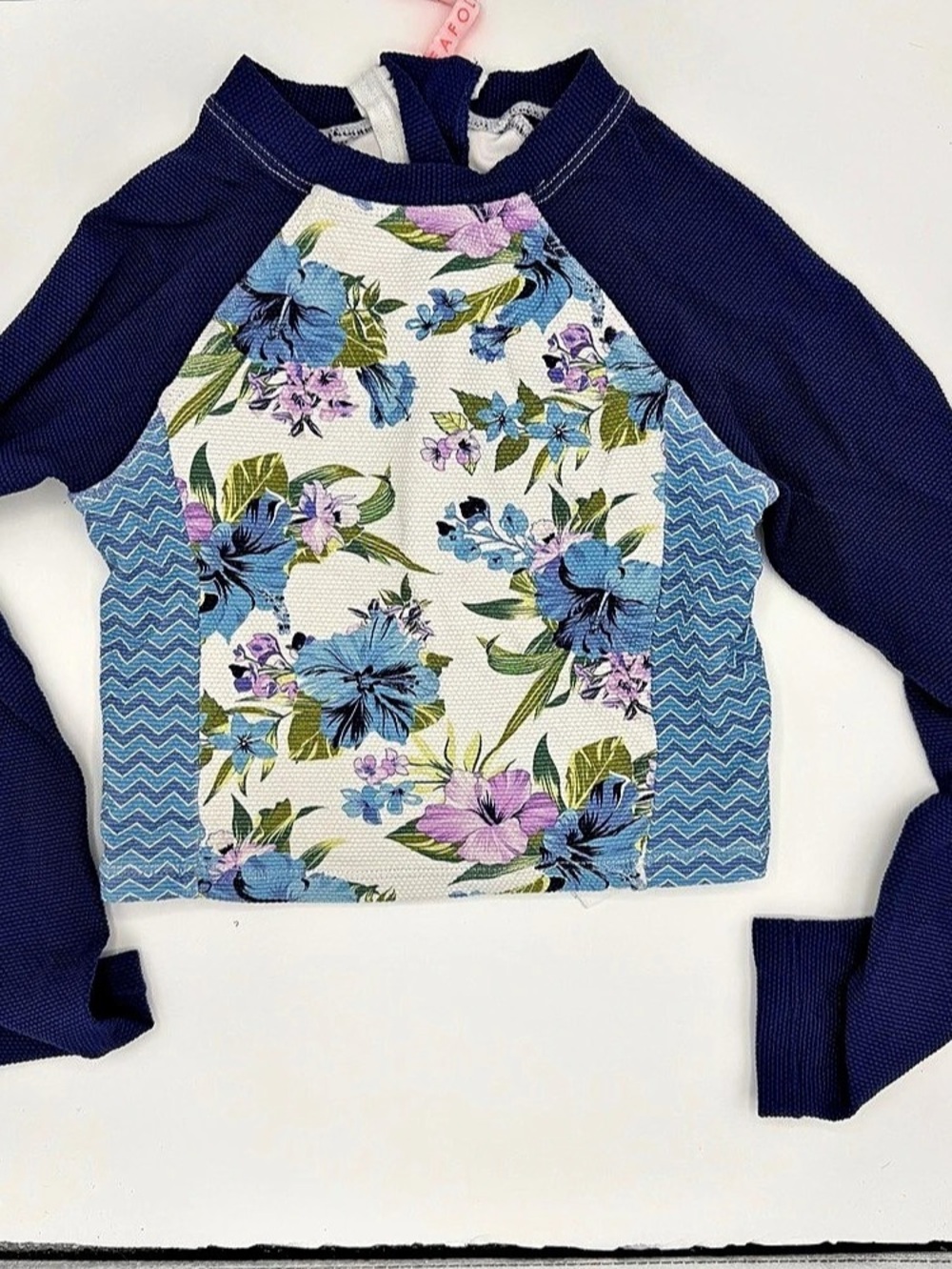 Seafolly Girls Size 8 Floral Rash Guard Set